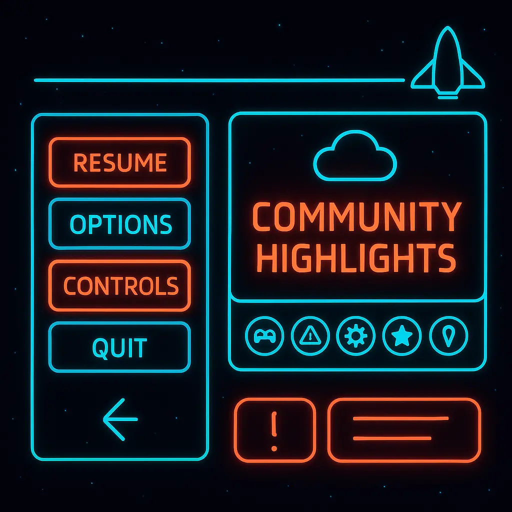 Neon Menu Design